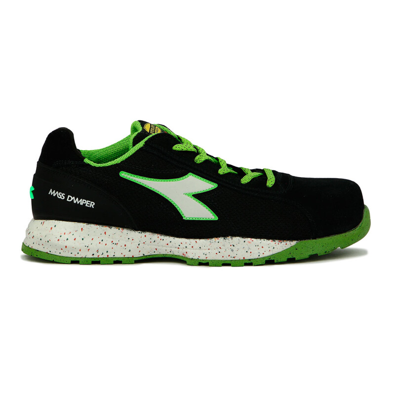 Zapato De Seguridad Diadora Utility S1p Src Hro Negro-verde