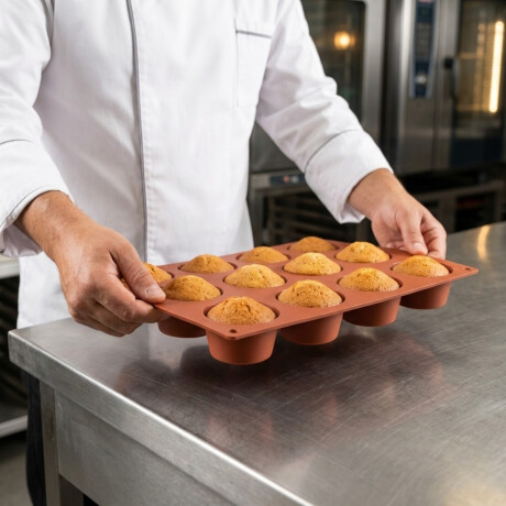 Molde de Silicona Mini Muffins 11 Cavidades Molde de Silicona Mini Muffins 11 Cavidades