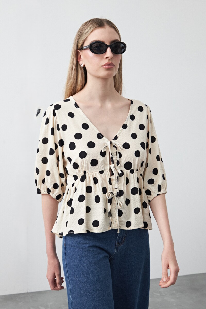 CAMISA PISTACHO Negro/Crudo