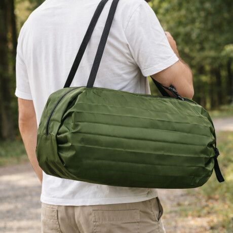 Bolso bolsa enrollable Verde