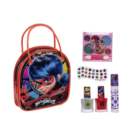 Cartera Infantil Set Esmaltes, sombras y Gloss Miraculous