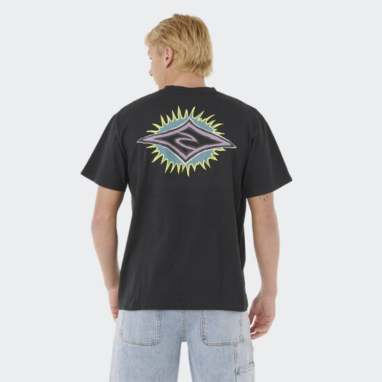 Remera Rip Curl Raw Burst Tee Negro