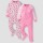 Set x2 pijamas enteritos manga larga con pie plush leopardo