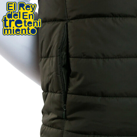 Chaleco Abrigo Topper Inflado Impermeable Para Hombre Verde Oliva