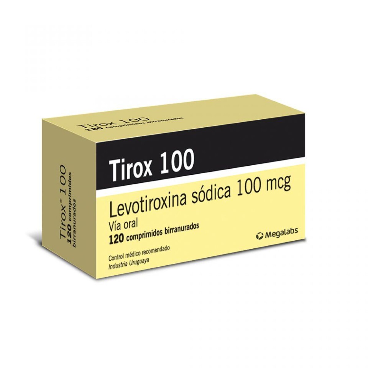 Tirox 100 mcg 120 Comprimidos – Tratamiento Prolongado de Hipotiroidismo