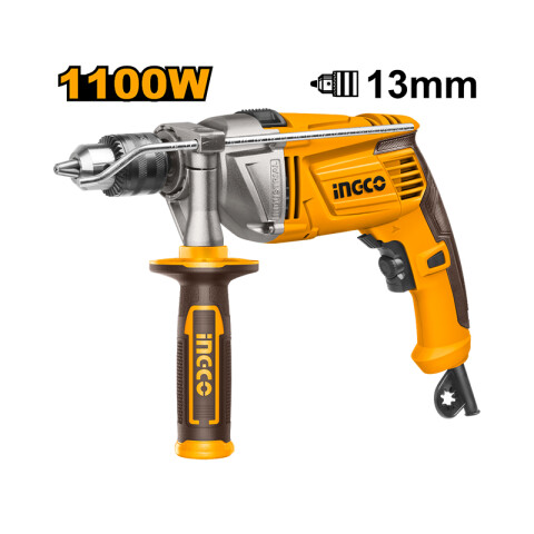 Taladro percutor 1/2" 1100W c/ velocidad variable ING0620