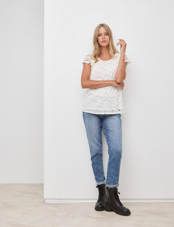 Blusa Encaje CRUDO