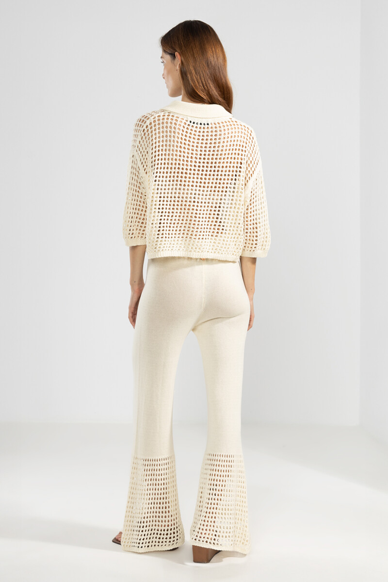 MICA KNIT SHIRT Cream
