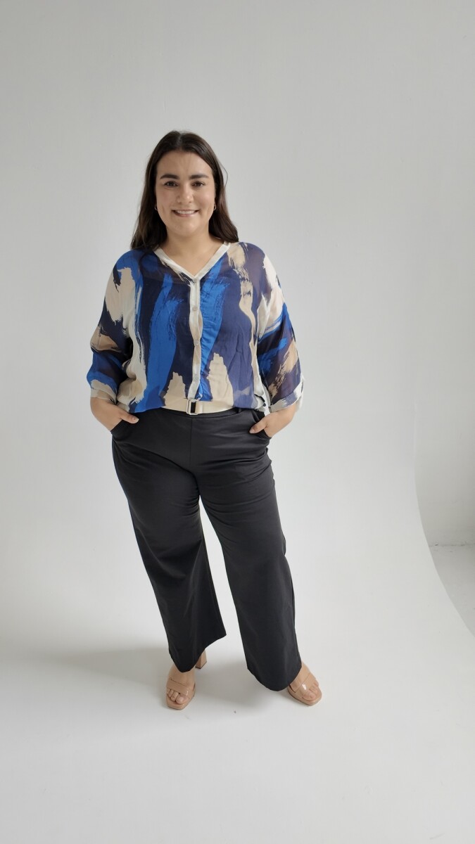 Blusa botánica - Azul 