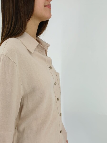 CAMISA SLOWLY 2402 BEIGE