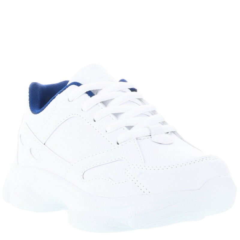 Championes Infantiles Push ARTI con forro en contraste Blanco - Azul Marino