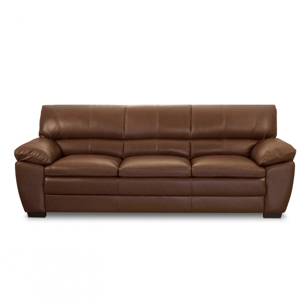 Sillón %100 Cuero - 3 Cuerpos - Premium Caramelo