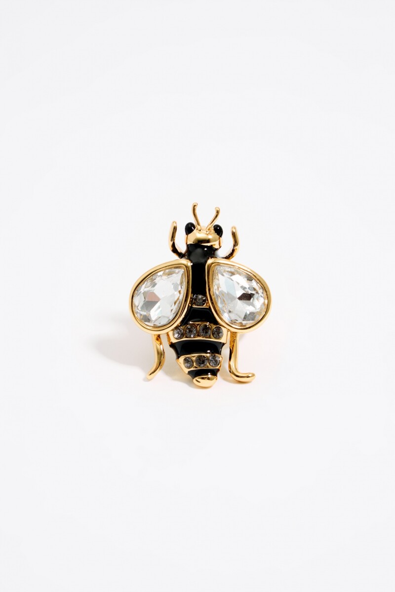 ANILLO ABEJA CON CRISTALES 