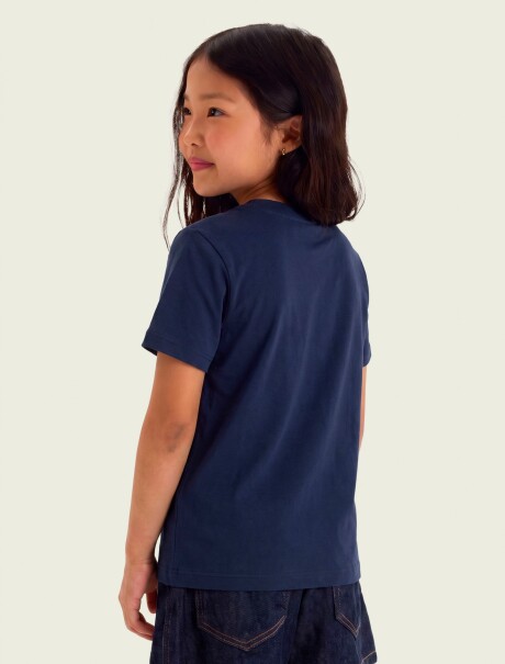 CAMISETA CON ESTAMPA AZUL