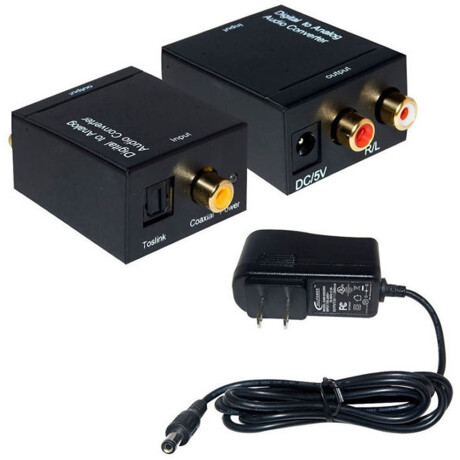 Conversor de audio digital de fibra de óptica o coaxial a RCA Conversor de audio digital de fibra de óptica o coaxial a RCA