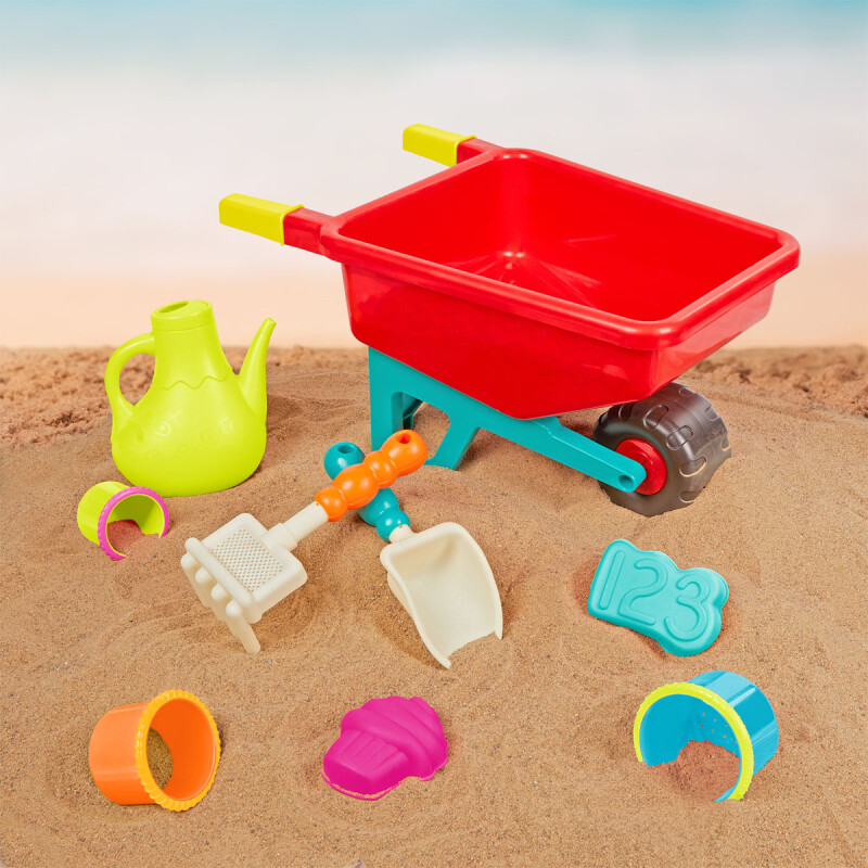 Carretilla y juguetes de playa B. Toys Carretilla y juguetes de playa B. Toys
