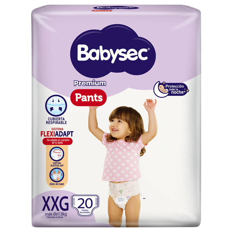 Pañales Babysec Pants Premium Talle Xxg 20 Uds. Pañales Babysec Pants Premium Talle Xxg 20 Uds.