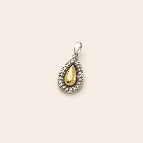 Dije Drop - Plata y Oro Dije Drop - Plata y Oro
