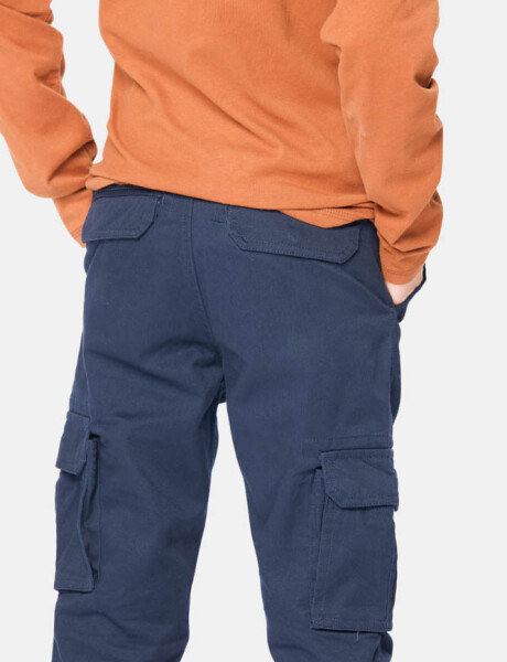 PANTALÓN CARGO Azul