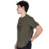 TSHIRT MEN COTT/POLY EVERLAST LUNGE BROWN M6 S BROWN
