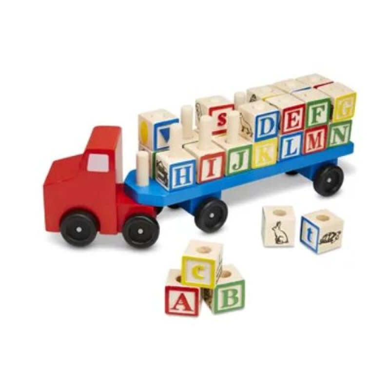 Camión en madera con accesorios Camión En Madera Con Accesorios