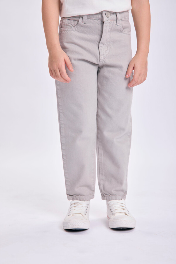 Pantalón jean slouchy Gris