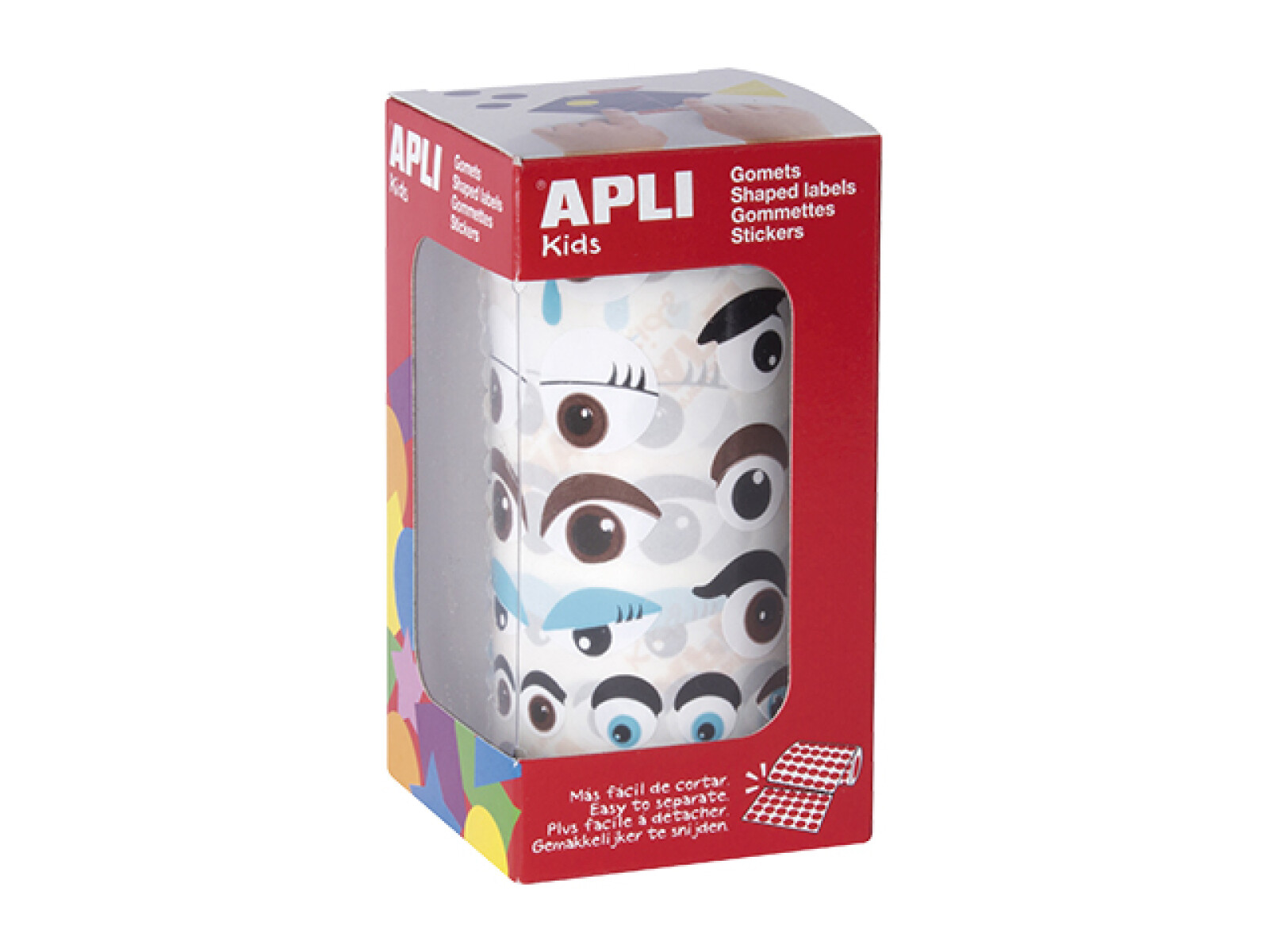 Sticker de ojos multicolor Apli 