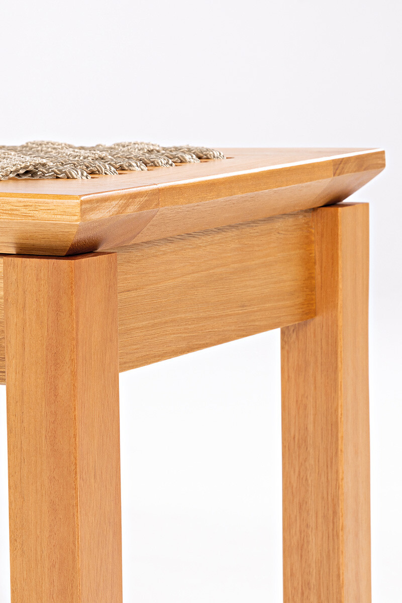 TRACO BANCO BANCO TRACO CUERDA RAMI 180x37x43CM JATOBA