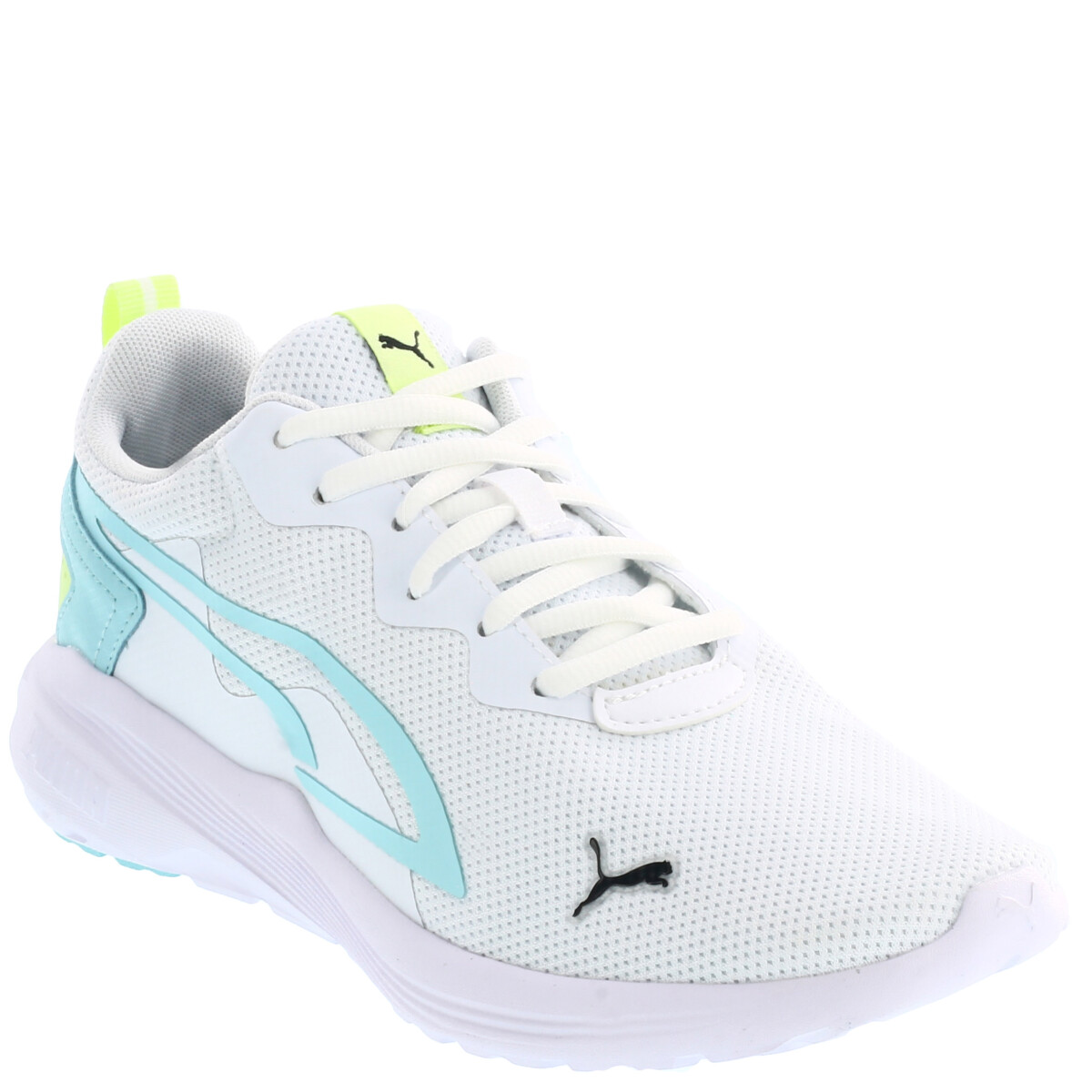 Championes de Mujer Puma All Day Active Wns - Blanco - Verde Agua - Amarillo Lima 