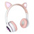 Auricular Bluetooth Goldtech Orejitas Gato Inalambricos Mic Variante color Blanco