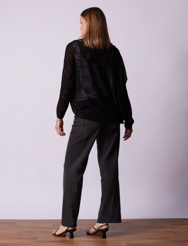 Cardigan Tejido NEGRO