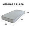 Colchon Espuma 1 Plaza Extra Densidad 23 - La Tentación Colchon Espuma 1 Plaza Extra Densidad 23 - La Tentación