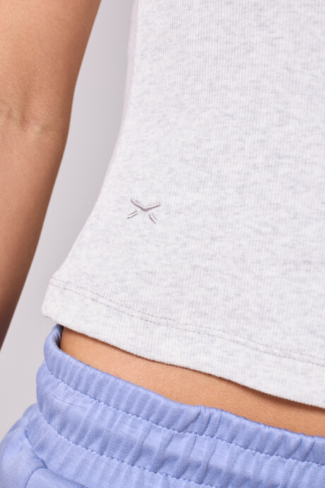 TOP LOREY DIXIE Gris Melange