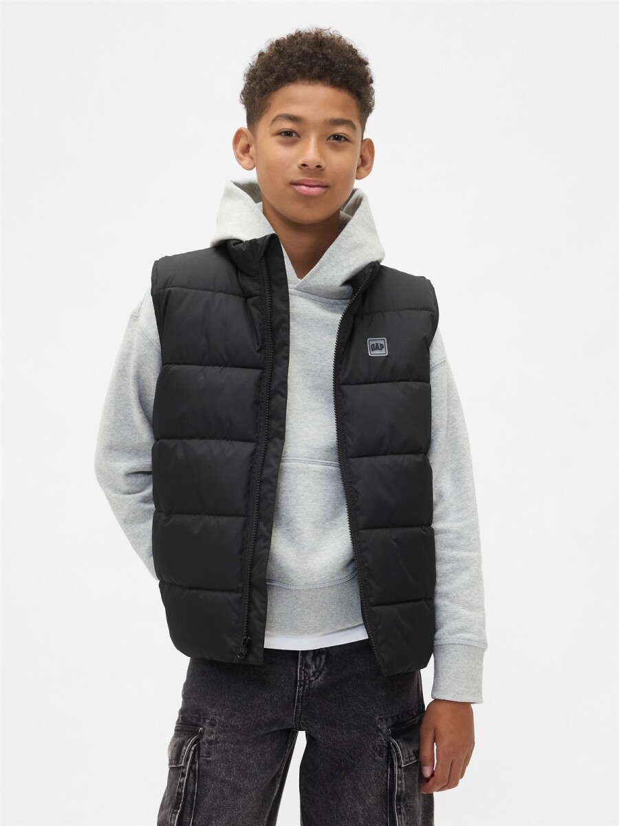 Chaleco Logo Gap Niño - True Black V2 