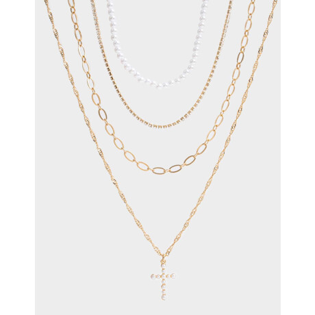 Collares Cortos Religioso Dorado