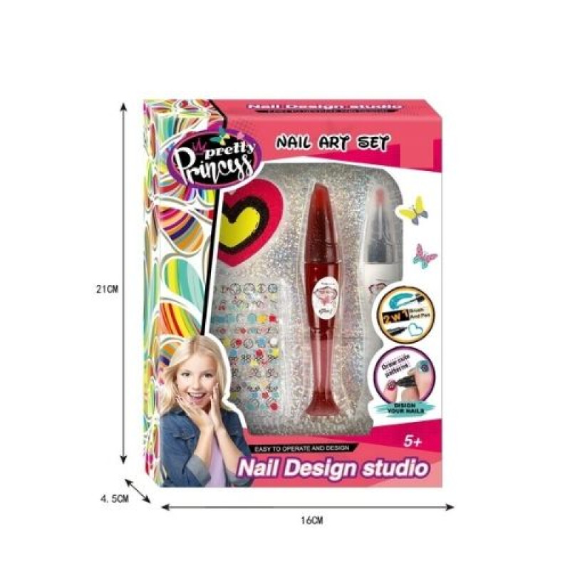 Set de Arte Uñas Maquillaje - Princess Pretty Set De Arte Uñas Maquillaje - Princess Pretty