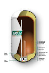 Calefón Sirium de cobre 60 litros Calefón Sirium de cobre 60 litros