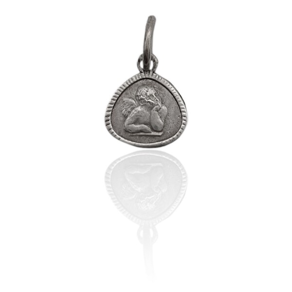 Dije Ángel de la Guarda-Plata 925-Sin piedra-CP3028 sinpiedra