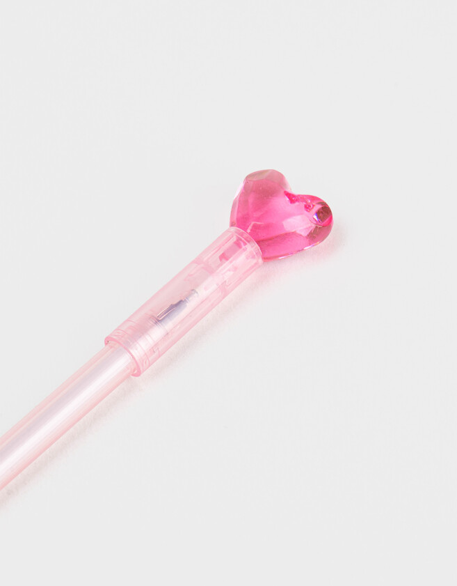 Lapices y Lapiceras Lapicera Con Dije De Corazón - Rosa Claro