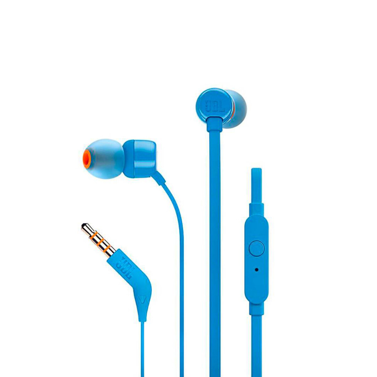 Auricular JBL T110 cableado 3.5mm Azul 