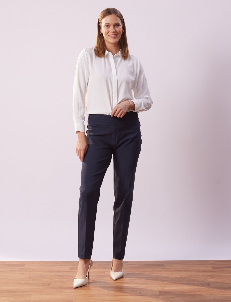 Pantalon Pull On - Azul 