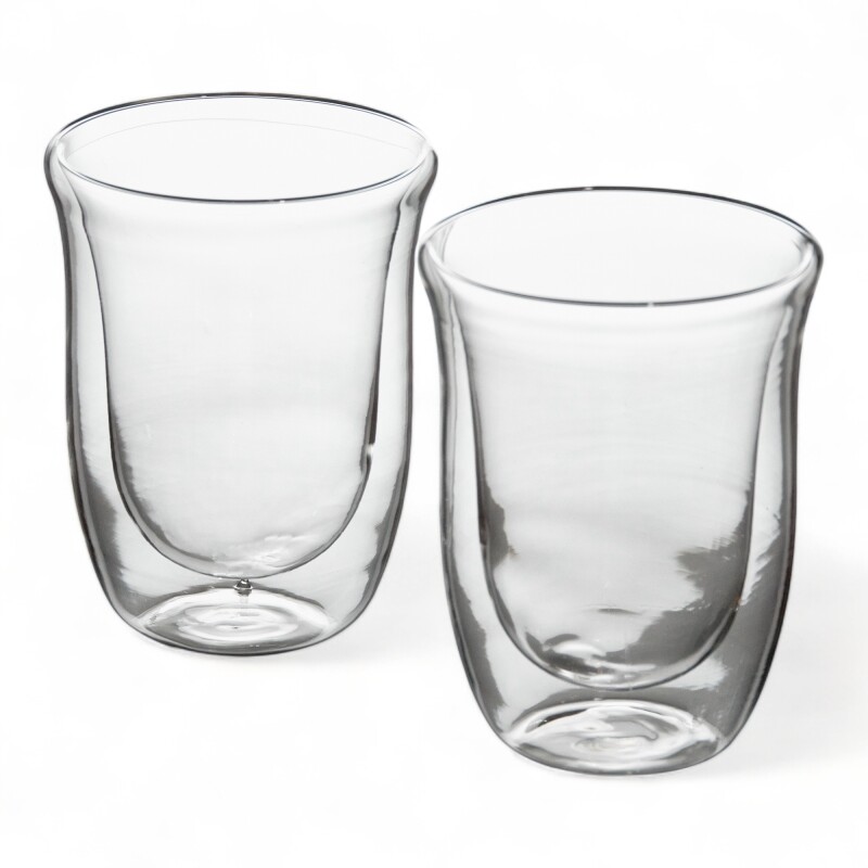 Set 2 Vasos Doble Pared Borosilicato 350 Ml Sin Color