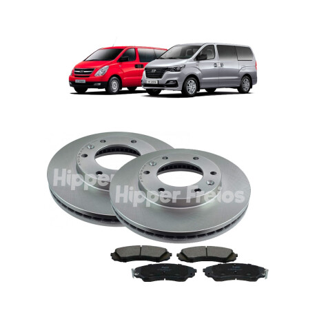 DISCOS DE FRENO COMBO KIT DISCOS Y PASTILLAS FRENO HYUNDAI H1 07/ DISCOS DE FRENO COMBO KIT DISCOS Y PASTILLAS FRENO HYUNDAI H1 07/