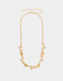 Collares Cortos Con flores Collar Corto Con Flores - Dorado