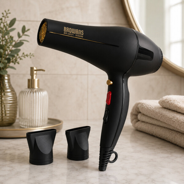 Secador De Pelo Pro Moser 5000W 2 Velocidades 3 Temperaturas Variante Color Negro