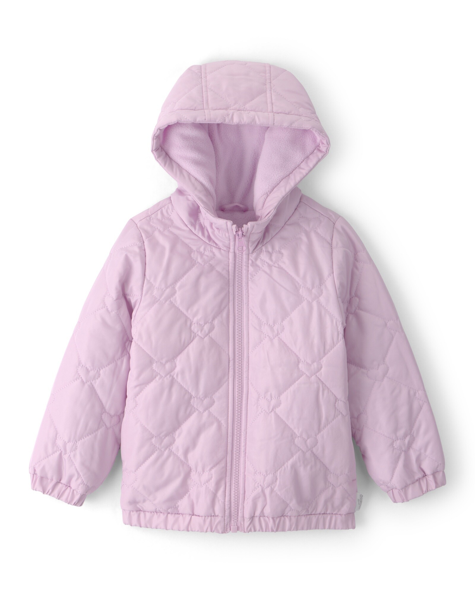 Campera resistente al agua, lila, diseño corazones Sin color