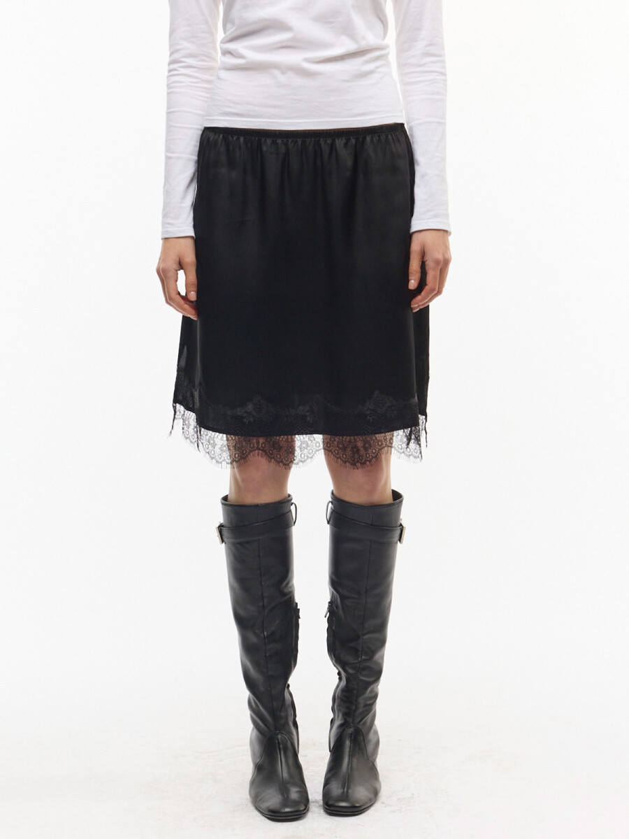 MIDI SATIN LACE 