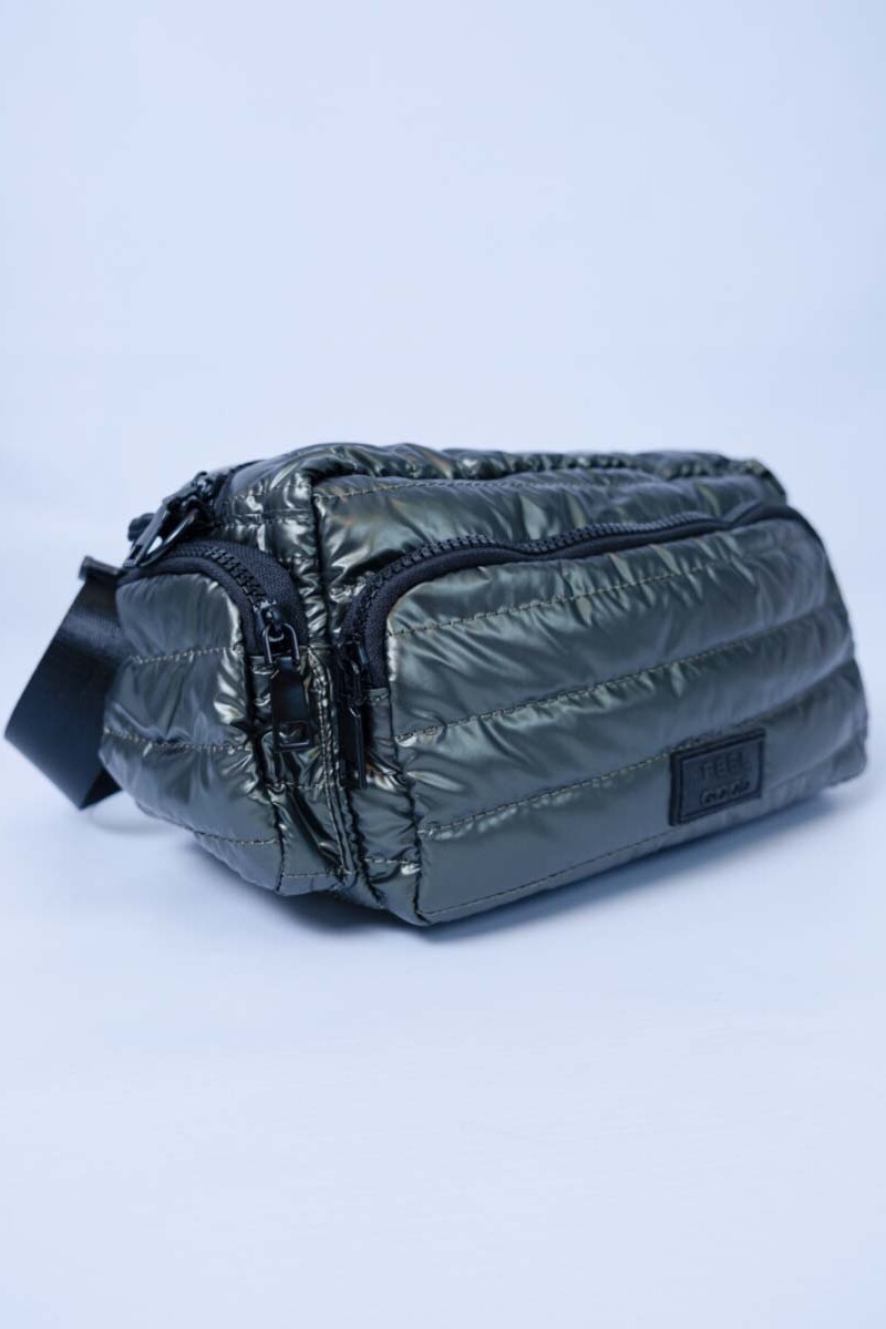 Bandolera Nylon puffer multicierres Verde
