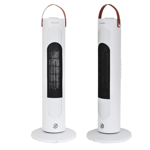 Estufa Calefactor Ceramico Torre Electrica Oscilacion 2000W® Variante Color Blanco