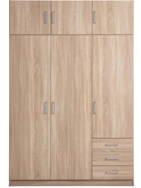 Armario FANDRUP 145x176 3 puertas 3 caj roble cl Armario FANDRUP 145x176 3 puertas 3 caj roble cl